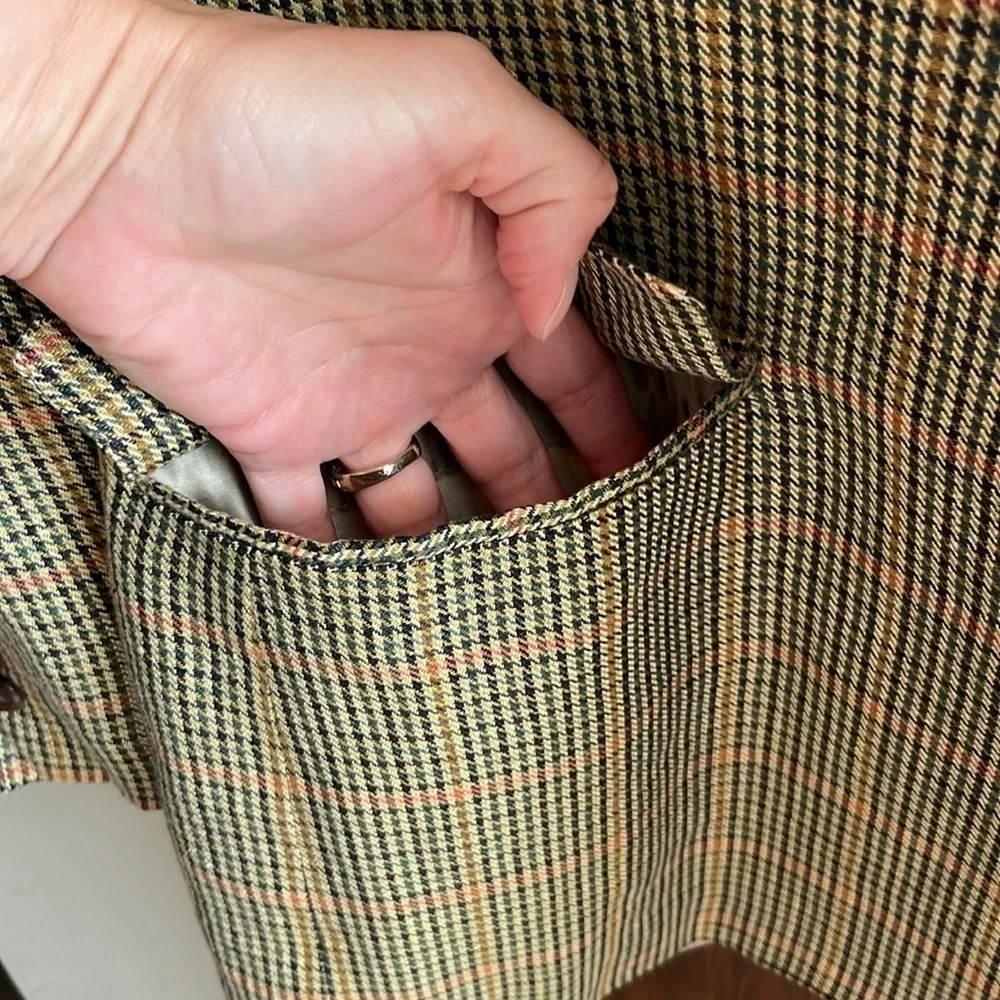Vintage Southwick preppy classic plaid blazer sports jacket coat est M